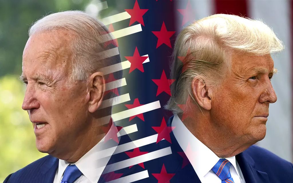 image of Trump and Biden